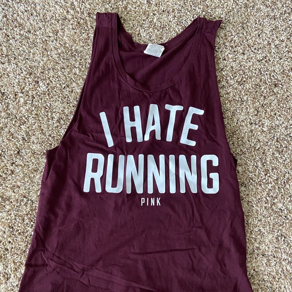 ‘I hate running’ muscle tank